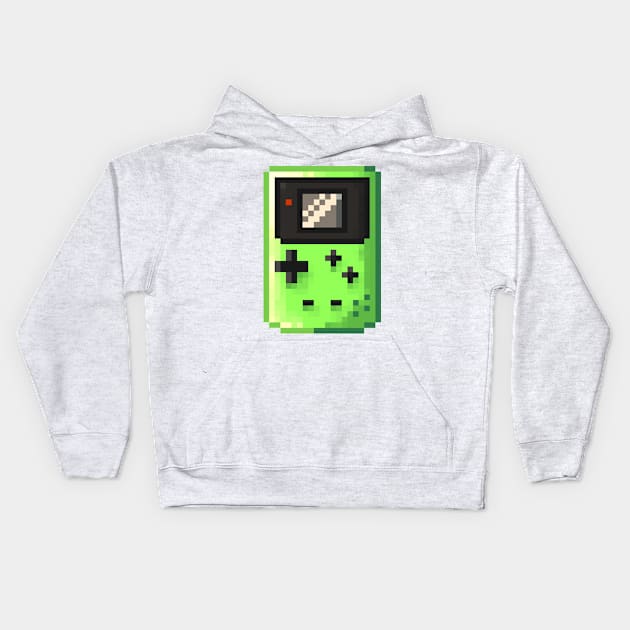 Pixel gameboy color Kids Hoodie by kasumiblu